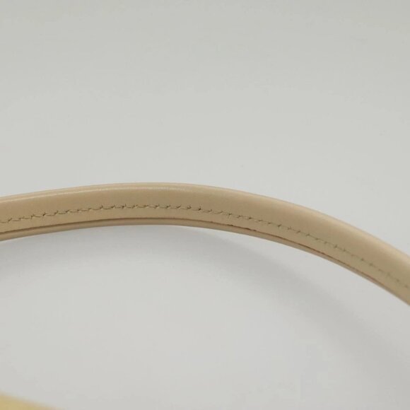 Salvatore Ferragamo Hand Bag Suede 2way Beige Silver Auth 102527 - Picture 8 of 16